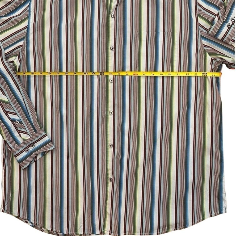 Tommy Bahama Men's Striped Long Sleeve Button Down Shirt XXL 2XL Extra Large - Picture 7 of 8